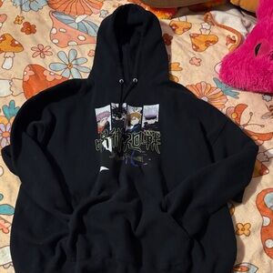 Hot Topic Black Anime Graphic Hoodie